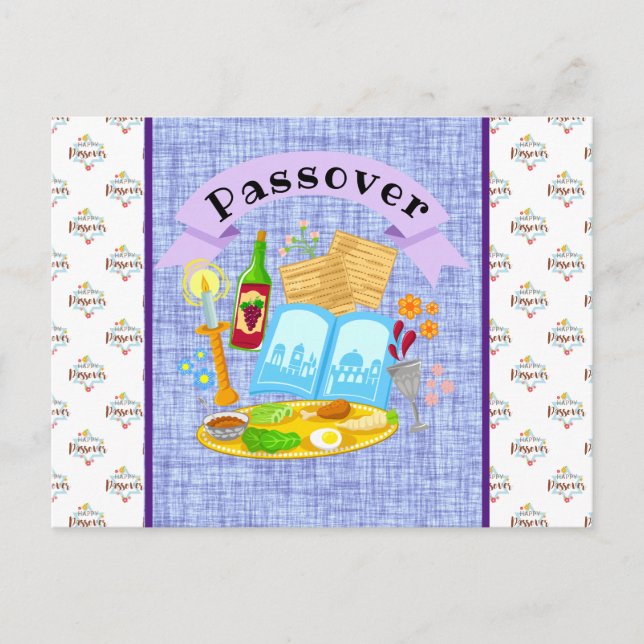 Frohe Pessach  Postkarte (Vorderseite)