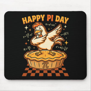 Frohe Pi-Tag-Hähnchen-Topf-Pi-Tag-Torte-Mathe-Lieb Mousepad