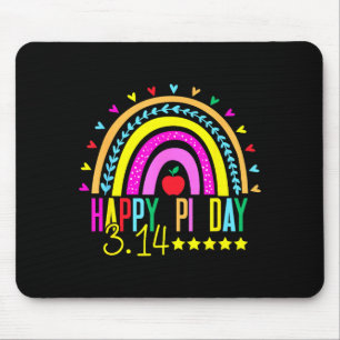 Frohe Pi-Tag Regenbogen 3,14 Pi Zahl Mathelehrer S Mousepad