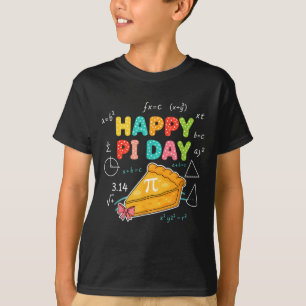 Frohe Pi-Tag-Schleifen-Pie-Mädchen-Kinder-3,14-Pi- T-Shirt