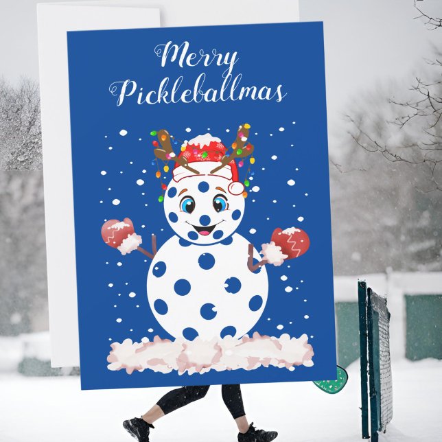 Frohe pickleballmas Weihnachts-Pickleball-Fan Feiertagskarte (Von Creator hochgeladen)