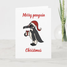 Frohe Pinguin Weihnachten
