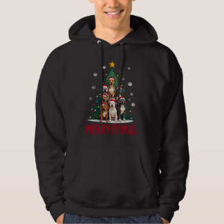 Frohe Pitmas Pitbull Hund hässlicher Weihnachtspul Hoodie