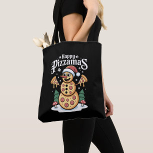 Frohe Pizzamas Weihnachten Pizza Schneemann Santa