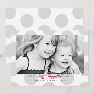 Frohe Polka Weihnachtszeit Feiertagskarte