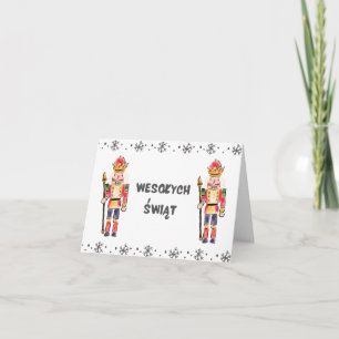 Frohe polnische Weihnachten Karte