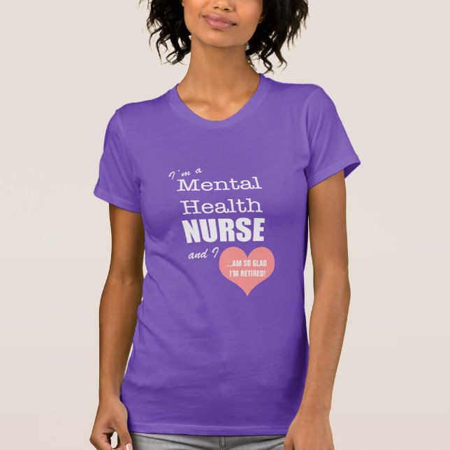 Frohe psychische Gesundheiten Krankenschwester-So T-Shirt (Vorderseite)