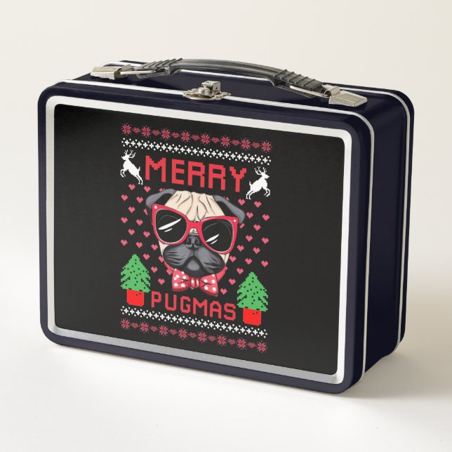 Frohe Pugmas! Lunchbox (Vorderseite)