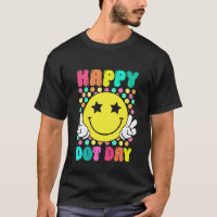Frohe Punkte-Tag-Smile-Gesicht-Bunte-Punkte-Lehrer