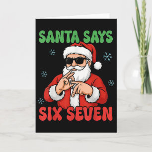 Frohe Quackmas Weihnachten Santa Hut Rentier Elf H Karte