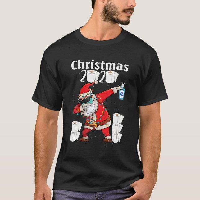 Frohe Quarantäne Weihnachten 2020 pajamas Familie  T-Shirt (Vorderseite)
