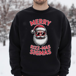 Frohe Rizz-Weihnachten Sigmas Gen Z Meme Weihnacht Sweatshirt
