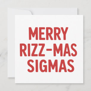 Frohe Rizz-Weihnachten Sigmas Sarkastische Weihnac Feiertagskarte