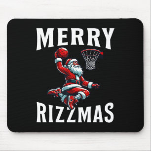Frohe Rizzmas Lustige Weihnachten Santa Claus Sket Mousepad