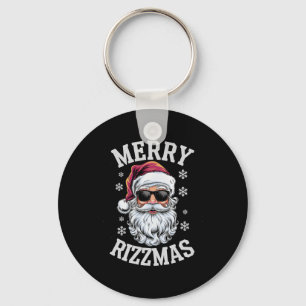 Frohe Rizzmas Lustiges Weihnachten Santa Claus Fro Schlüsselanhänger