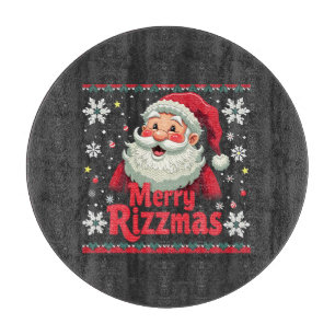 Frohe Rizzmas Santa Rizz Lustiges Weihnachten Rizz Schneidebrett