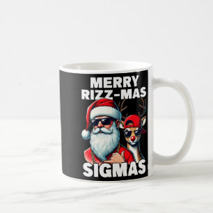 Frohe Rizzmas Sigmas Gen Alpha Lustiges Weihnachte Kaffeetasse