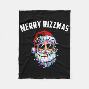 Frohe Rizzmas Teens Kinder Schule Lustiger Santa C Fleecedecke