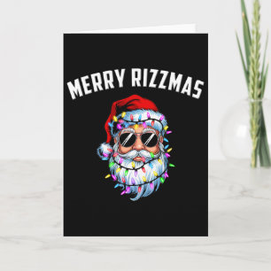 Frohe Rizzmas Teens Kinder Schule Lustiger Santa C Karte