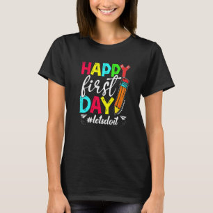 Frohe Rückkehr zur Schule Frauen Lehrer Kinder T-Shirt
