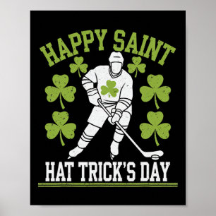 Frohe Saint Hat Trick's Day St. Patrick's Day Hock Poster