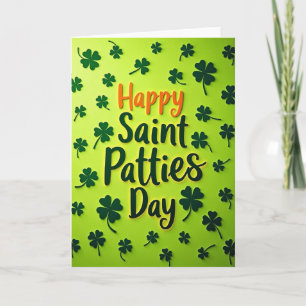 Frohe Saint Patties Day Karte