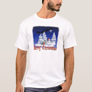 Frohe Schneemann zu Weihnachten T-Shirt