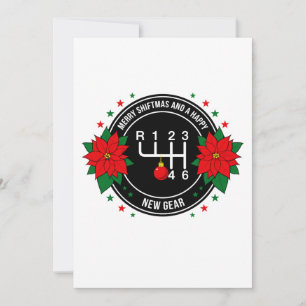 Frohe Shiftmas Gangschaltung Handbuch Auto Motor S Dankeskarte