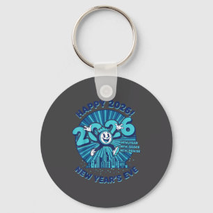 Frohe Silvesterfeier 2026 Design Schlüsselanhänger