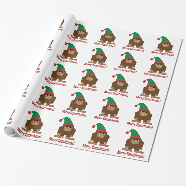 Frohe Squatchmas! Geschenkpapier (Ungerollt)