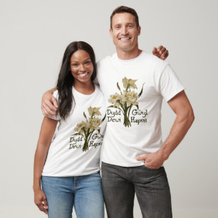 Frohe St Davids Day Dydd Gwyl Dewi Hapus Narzissen T-Shirt