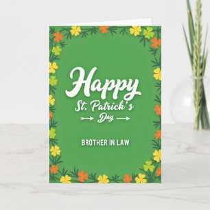 Frohe St. Patrick's Day Bruder Karte