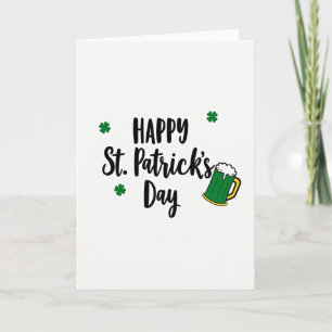 Frohe St. Patrick's Day Fun-Karte Karte