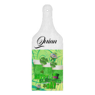 Frohe St. Patrick's Day Glas Schneidbrett Schneidebrett