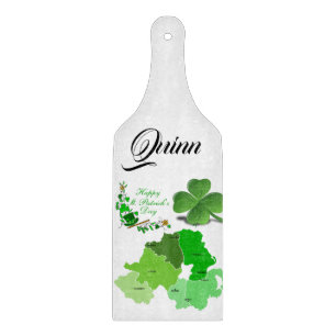 Frohe St. Patrick's Day Glas Schneidbrett Schneidebrett