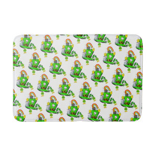 Frohe St. Patrick's Day Kaninchen Badezimmerteppic Badematte