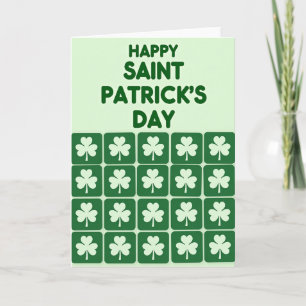 Frohe St. Patricks Tag Grußkarte Karte