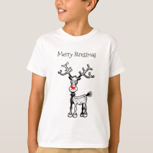 Frohe Stress-Weihnachten Rudolph T-Shirt