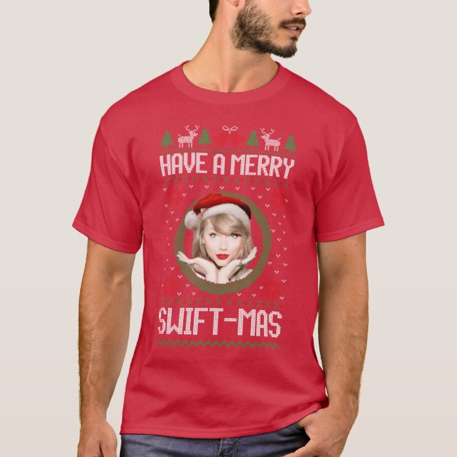 Frohe Swiftmas, Junge Mädchen T-Shirt (Vorderseite)