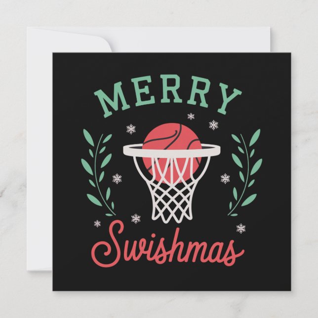 Frohe Swishmas Basketball Weihnachten Sport Xmas  (Vorderseite)