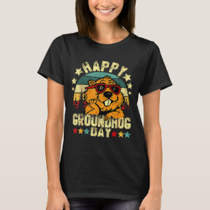 Frohe Tag des Murmeltieres Lustige Murmeltier Sing T-Shirt