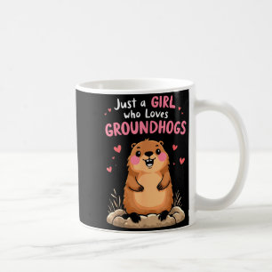 Frohe Tag des Murmeltieres Mädchen nur ein Mädchen Kaffeetasse