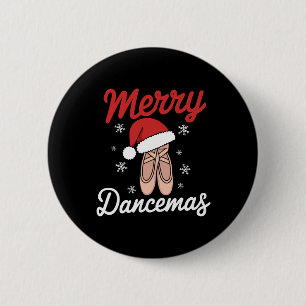 Frohe Tanzweihnacht Tanzlehrer Weihnachten Tanz Button