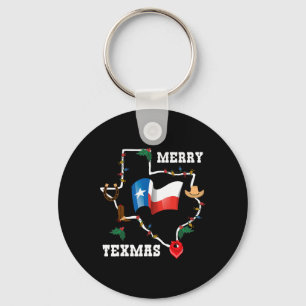 Frohe Texmas Texas Flag Weihnachten Weihnachten We Schlüsselanhänger