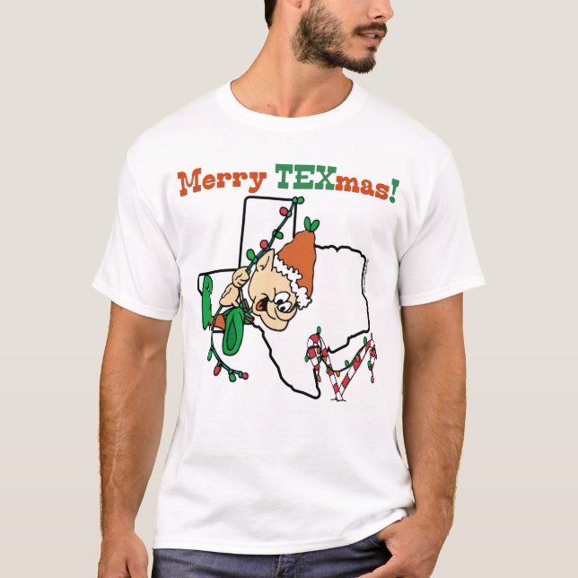 Frohe Texmas Weihnachts-T - Shirt (Vorderseite)