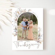 Frohe Thanksgiving-Fotokarte