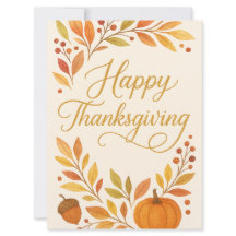 Frohe Thanksgiving-Grußkarte