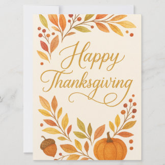 Frohe Thanksgiving-Grußkarte Feiertagskarte