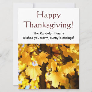 Frohe Thanksgiving-Karten Einladungen Fügen Sie Ih