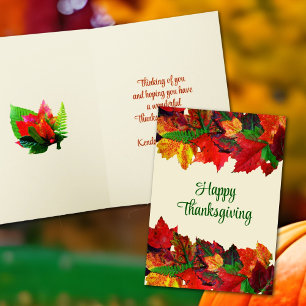 Frohe Thanksgiving-Karten Feiertagskarte